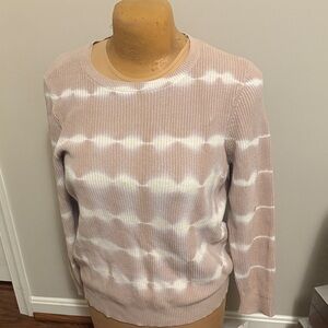 INC International Concepts Pink and White Sweater